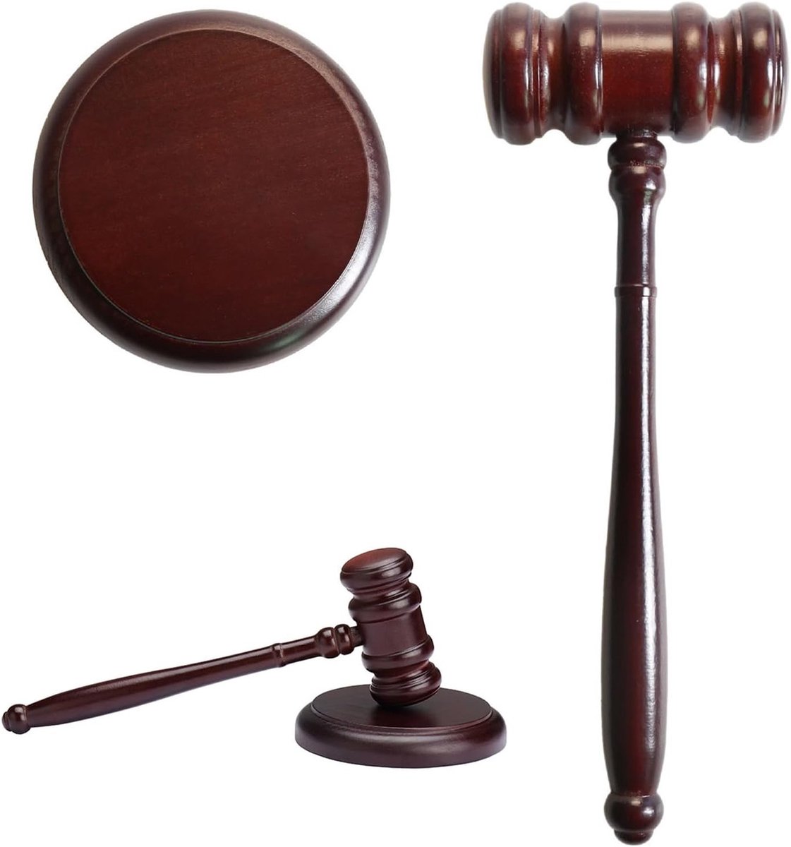 Houten Veilinghamer Set voor Advocaten en Rechters, Korte Hamer voor Veilingen en Vergaderingen, Professioneel Gereedschap voor Biedingen
