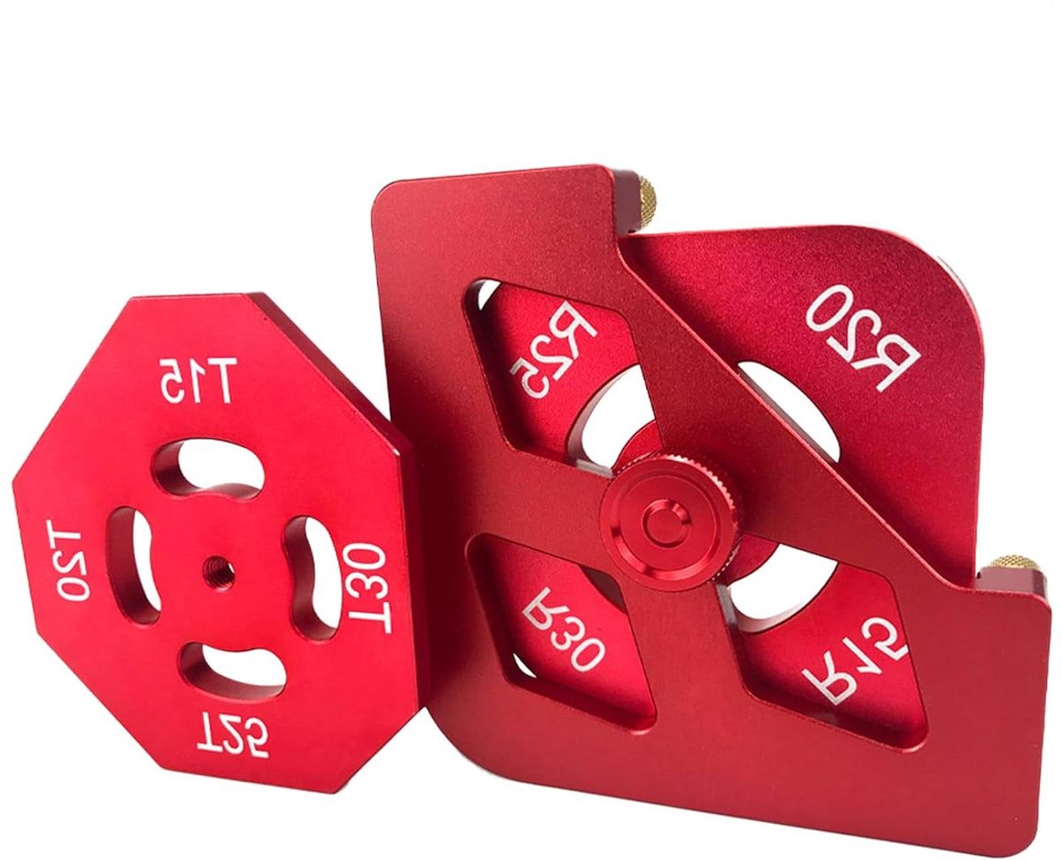 Router Jigs - Mallen Frees - Meubel Maken - Aluminium Legering - 15 x 15 x 5 cm - Zilver