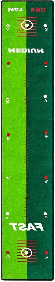 Golf Puttingmat - Oefenmat Golf - Golfvaardigheden Verbeteren - Dubbele Snelheid Functie - 250 cm Lengte - Groen