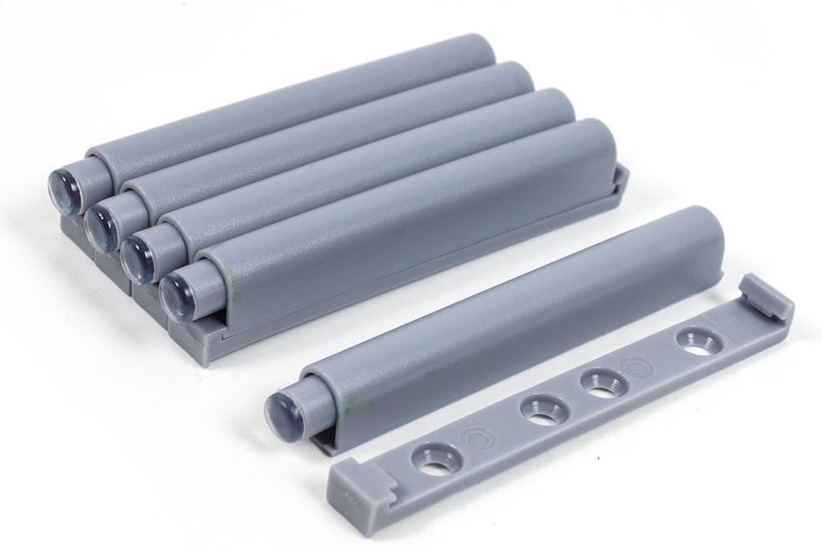 Push-open systeem dempers voor kastdeuren - 5 stuks, 78/125mm, geluidsarm en eenvoudig te installeren
