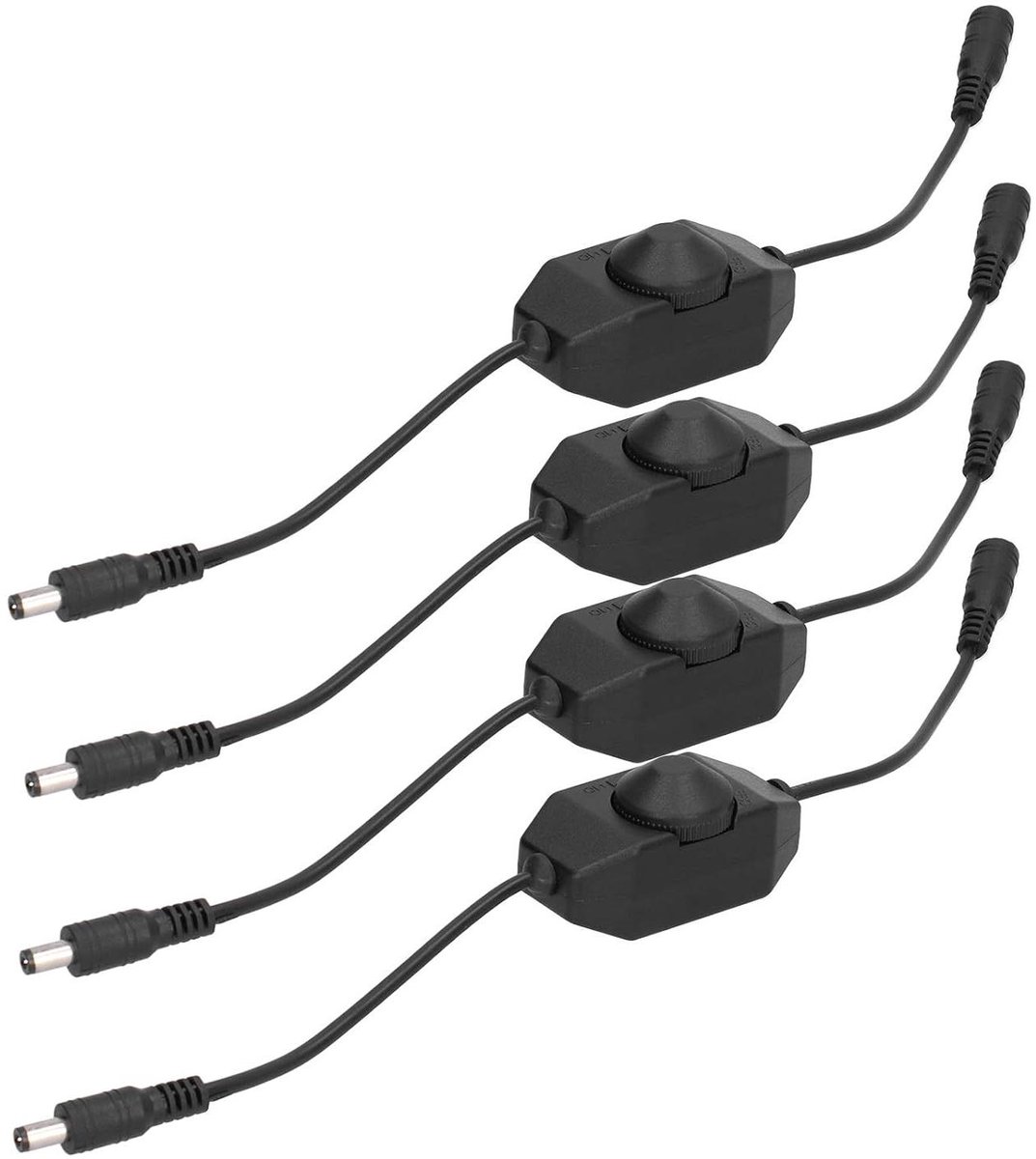LED Dimmer Controller - Traploze Dimmer - Verlichting Instellen - Laag Stroomverbruik - 4 stuks - Zwart