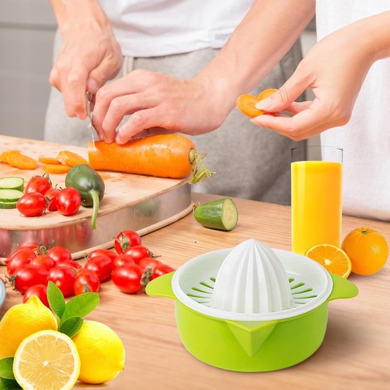 Sapcentrifuge - Handmatige sapcentrifuge - Mini Praktisch - Persgereedschap - Met schenktuit, Geschikt voor het persen van kiwi, perzik, sinaasappel, citroen, watermeloen, mango en ander fruit van Merkloos — afbeelding 4