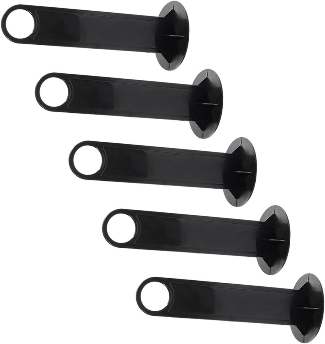 Trainingsmarker Houder - Kegel Opbergrek - Sport Training - Lichtgewicht Draagbaar - 21CM Lengte - Zwart