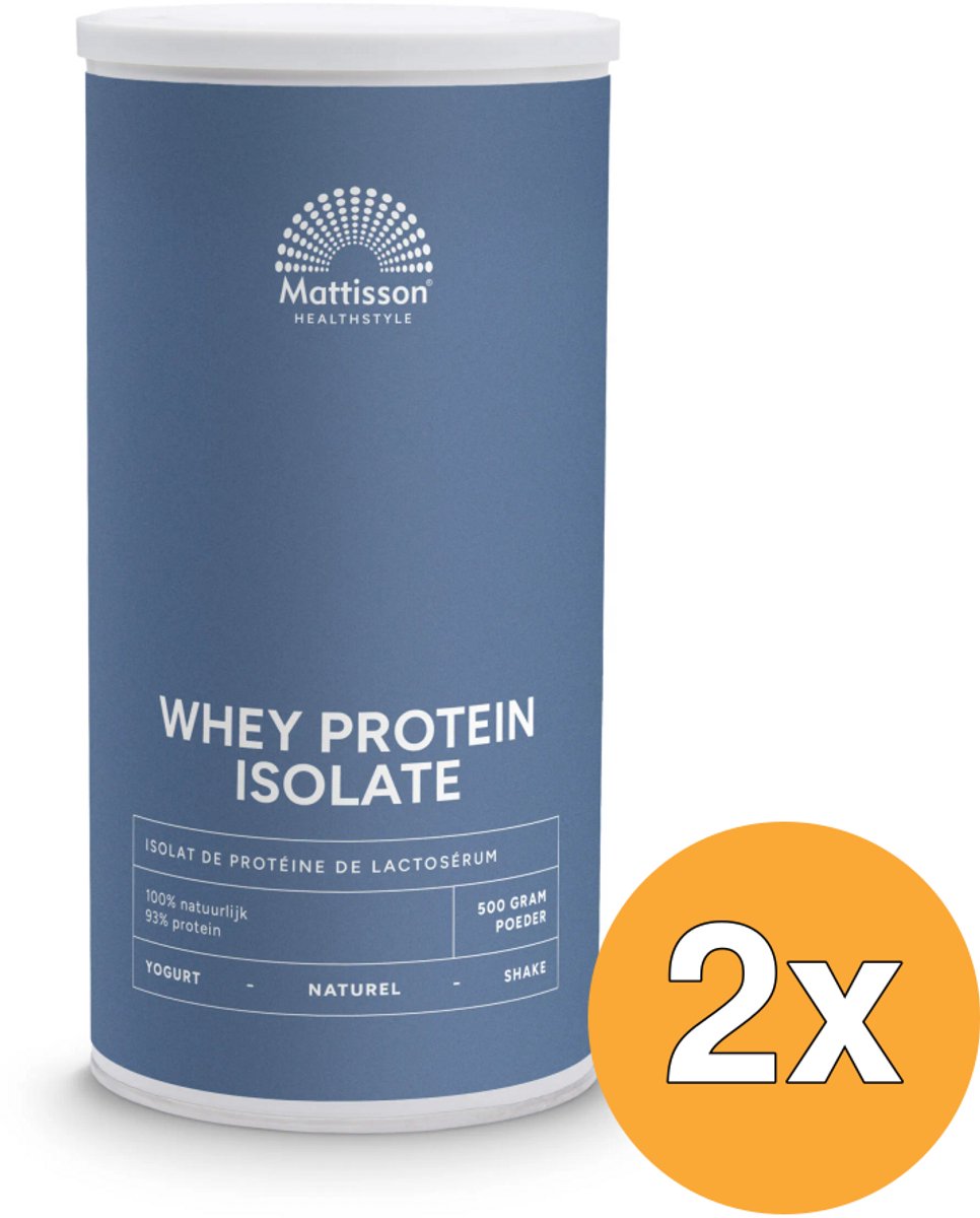 2x Mattisson Whey Protein Isolate Sport (500 gr)
