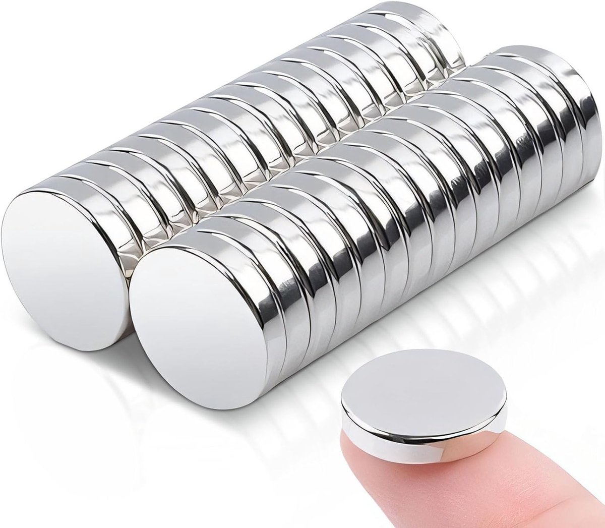 Set van 30 Neodymium Magneten, 14 x 3 mm, Krachtige Rond Magneten voor Witborden, Koelkasten en Creatieve Projecten