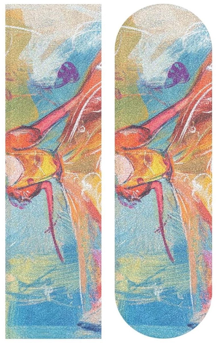 Skateboard Grip Tape Antislip Deck Veilige Rit Hoge Dichtheid Schuurpapier 44×10 Inch Elegante Meisje