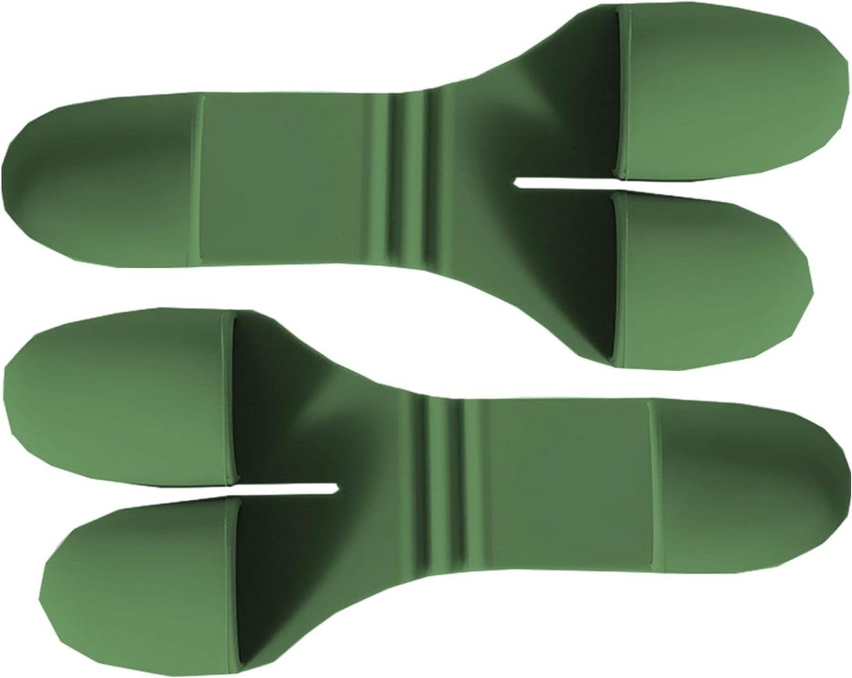 Siliconen Ovenwanten - Keukenhandschoenen - Hete Objecten Hanteren - Flexibele Vingers - 10.5 x 8 cm - Grijs