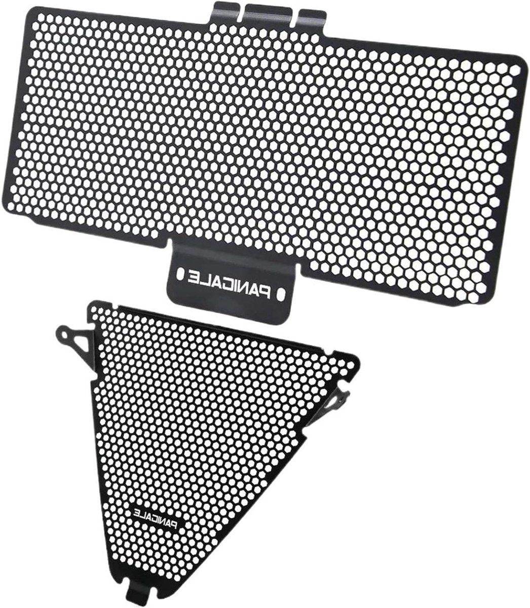 Motorfiets Radiator Bescherming - Beschermrooster Afdekking - Motor Beschermen - Aluminiumlegering - 1x1 cm - Zwart