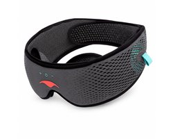Manta SOUND Sleep Mask - 100% blackout zonder druk op de ogen - Ultradunne Bluetooth 5mm speakers - Ontworpen voor zijslapers - Tot 24 uur batterijduur - Volledig verstelbaar voor ultiem comfort en pasvorm - Ademende, ventilerende materialen