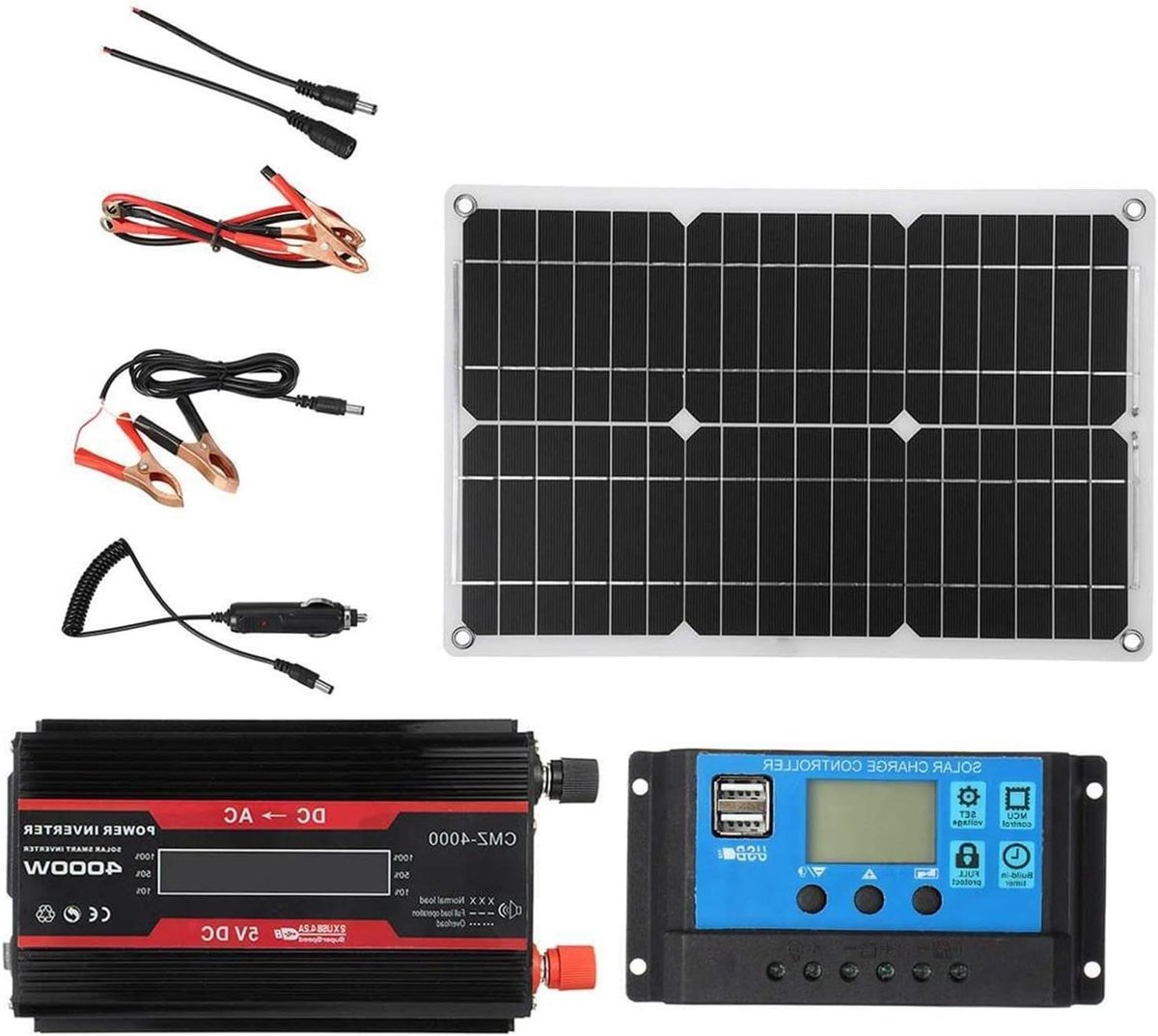 Zonnepaneel Kit - Solar Energie - Energie Opwekken - Hoge Conversieratio - 4000W - Digital Camouflage