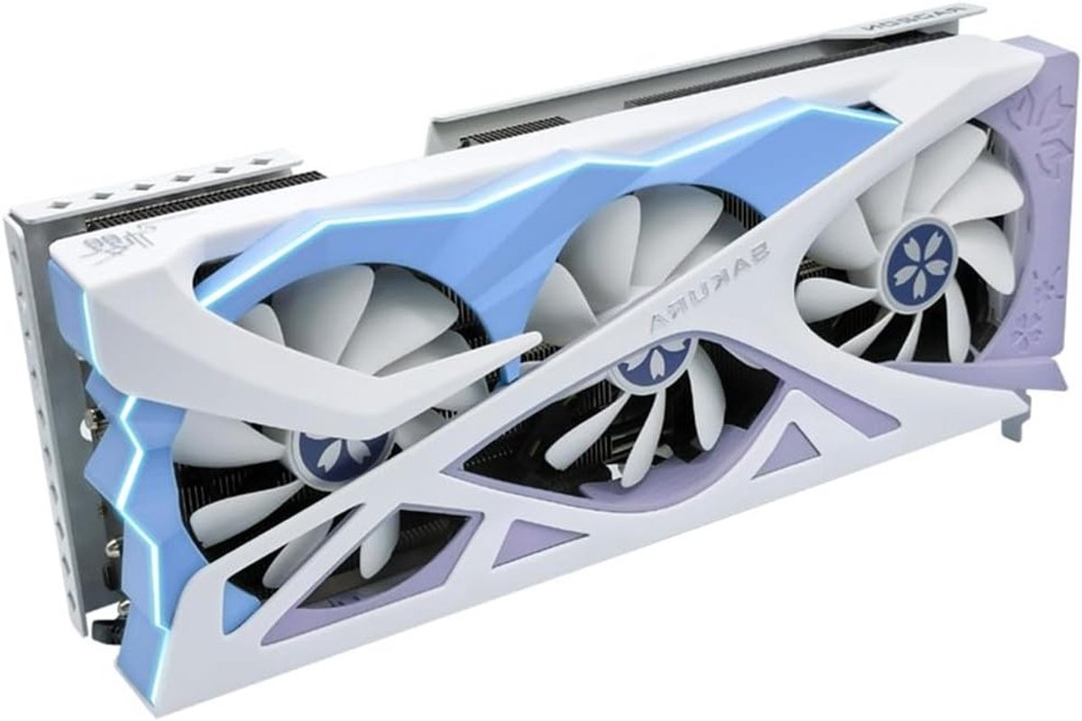 Krachtige Gaming Grafische Kaart met RGB Verlichting, Hoge Koeling en Multi-Interface Ondersteuning voor PC