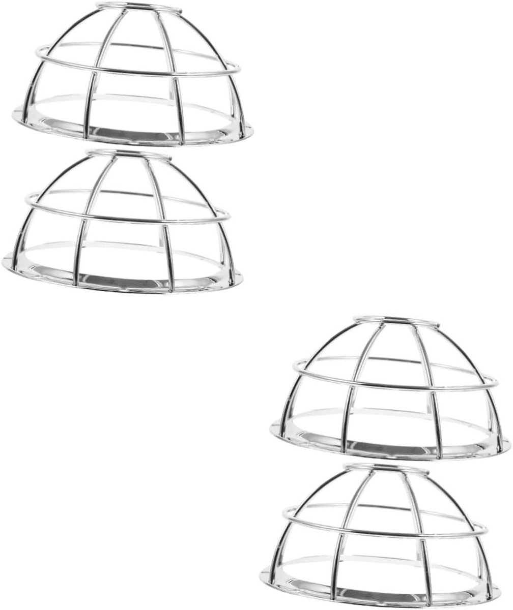 Detector Beschermers - Alarm Covers - Veiligheid Verhoging - Roestvrij Staal - 4 Stuks - Zilver