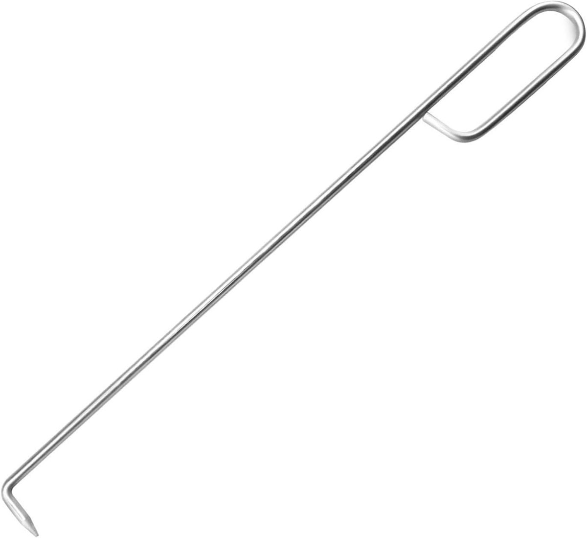 Zwembad Schep Haak - Onderhoudsgereedschap Zwembad - Vuil Verwijderen - Ergonomisch Ontwerp - 37 cm Lengte - Zilver