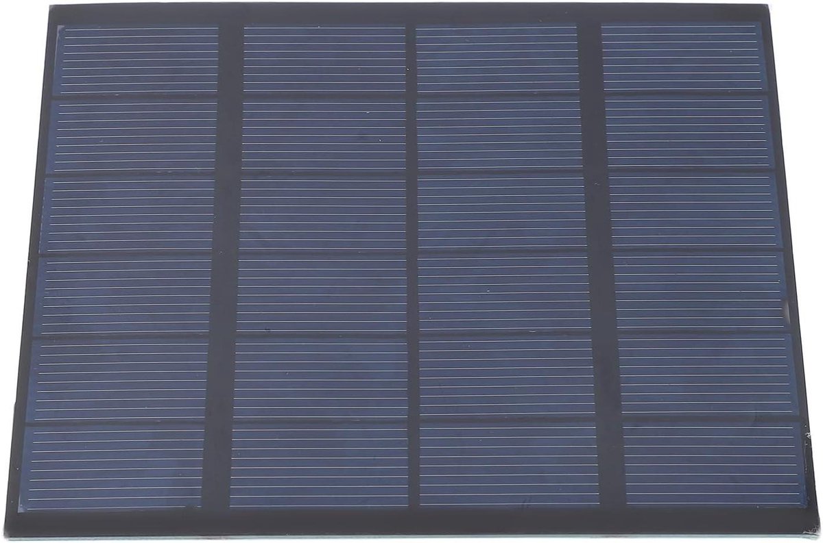 Draagbaar Zonnepaneel - Zonne Charger - Energie Opwekken - PET-gelamineerd - 15 x 12 cm - Zwart