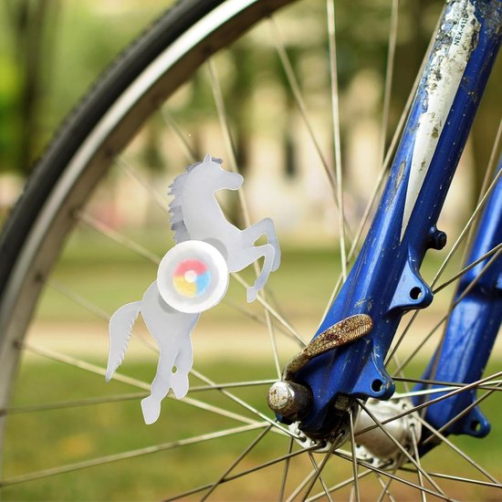 Fiets spaakverlichting - Wielverlichting - Nachtelijke ritten - Drie lichtmodi - 125x6cm - Kleurrijk — afbeelding 3