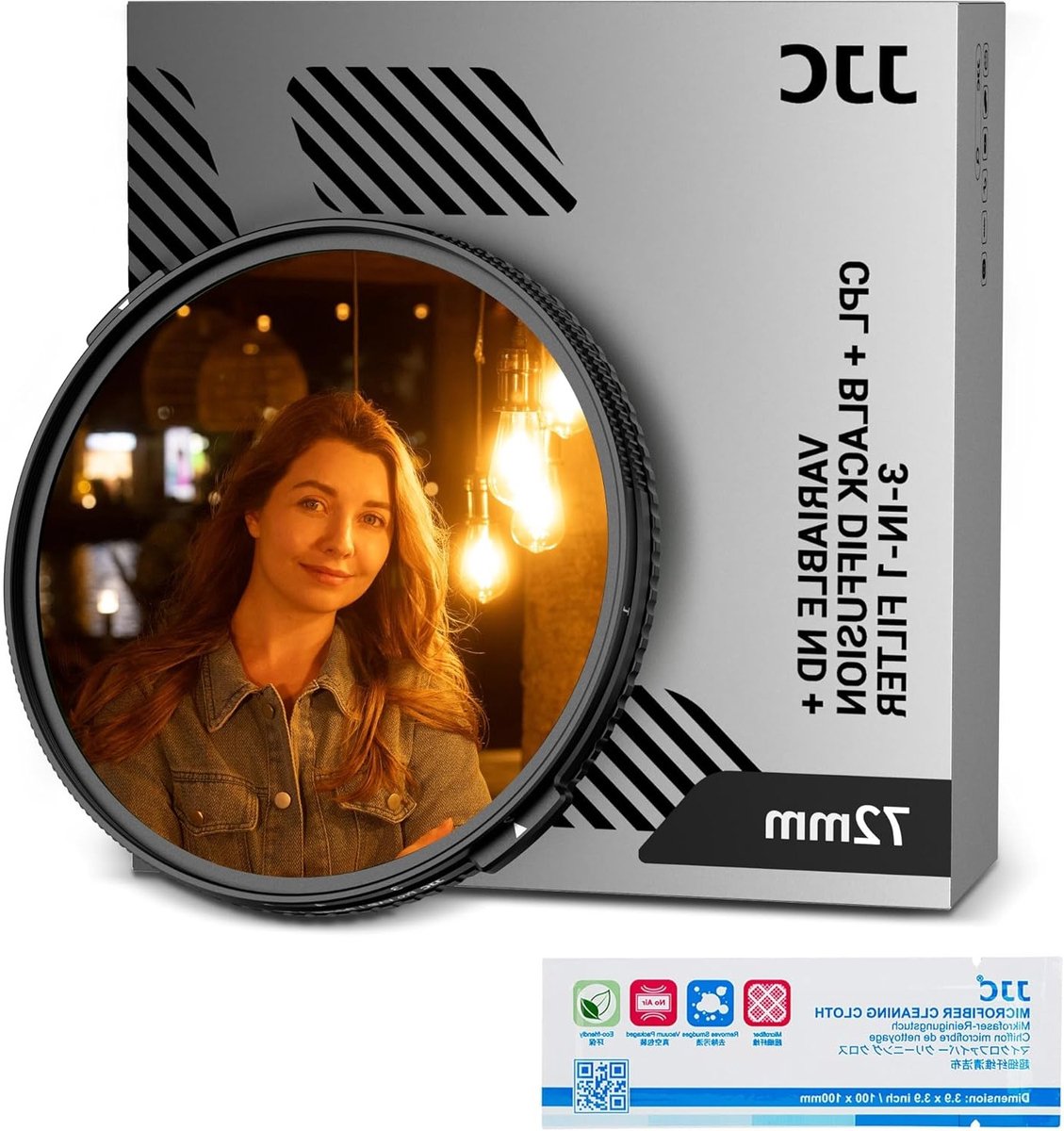 UV Filter 72mm voor Camera - Bescherming tegen UV-straling, Verbeterde Kleuren en Scherpe Beelden
