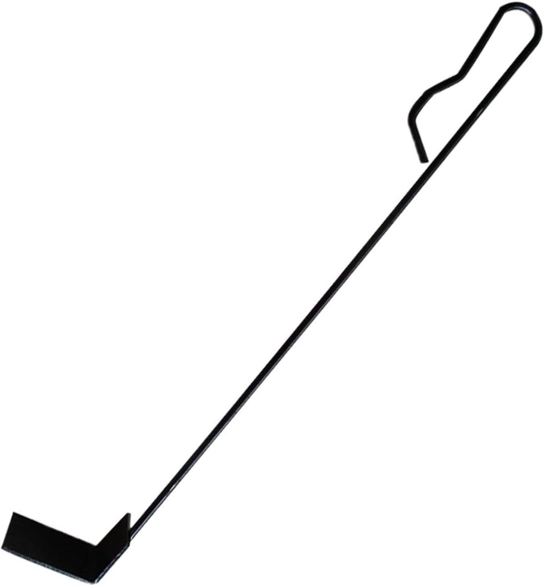 Houtskool Asgereedschap - Asverwijderaar Hark - Onderhoud Haard - Hittebestendig Metaal - 46 x 3 x 55 cm - Grijs