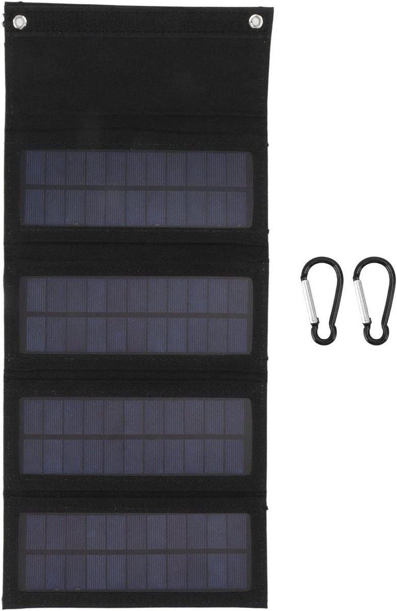 Opvouwbaar Zonnepaneel - Draagbare Charger - Buiten Opladen - Hoge Conversie - 40W - Zwart