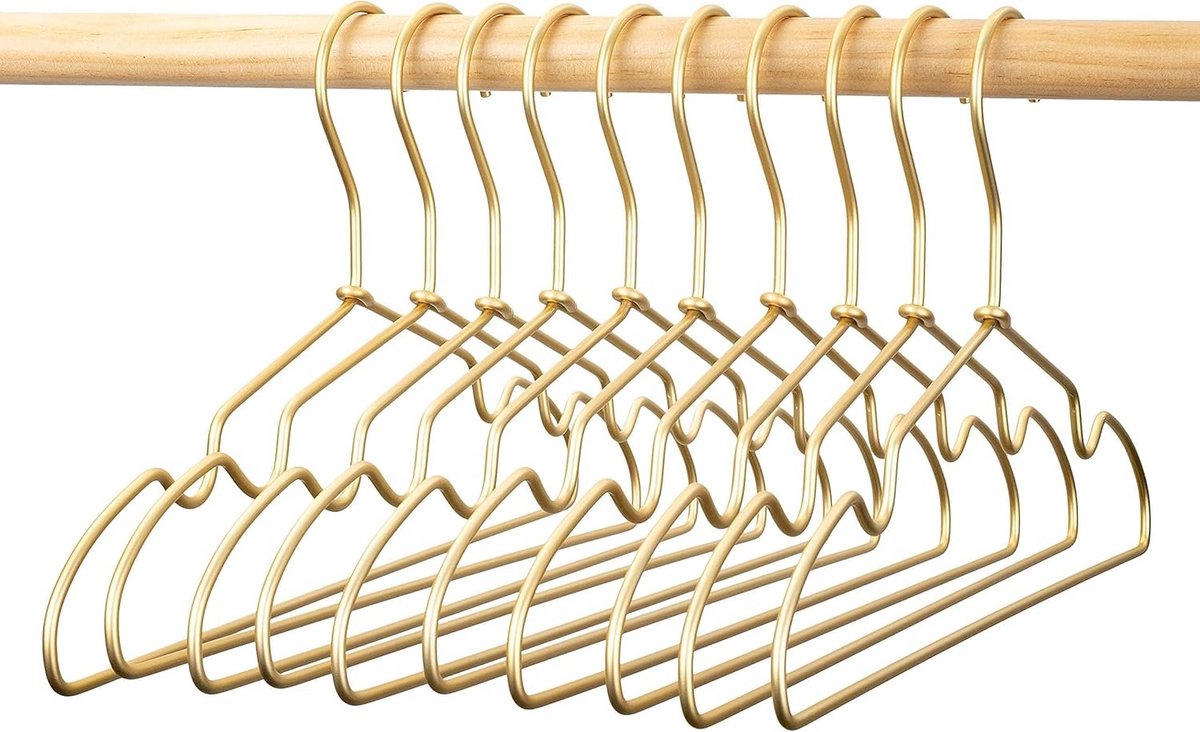 32cm Antislip Kledinghangers voor Kinderen - Metalen Gecoate Dunne Hangers