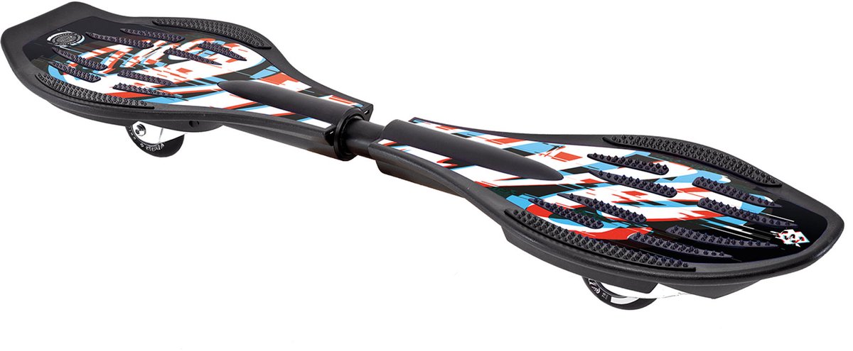 Schildkröt waveboard The Wave - Black Glitch streetsurfing skateboard. — afbeelding 4