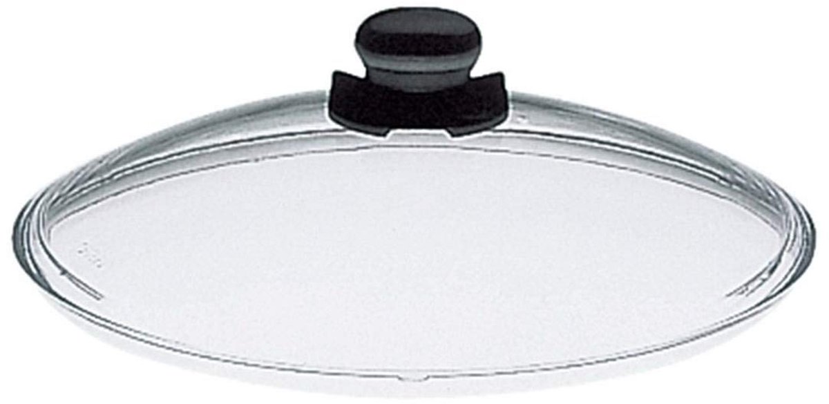 Glazen Deksel - Pannen Deksel - Koken - Met Ventilatie - 24 cm Diameter - Transparant