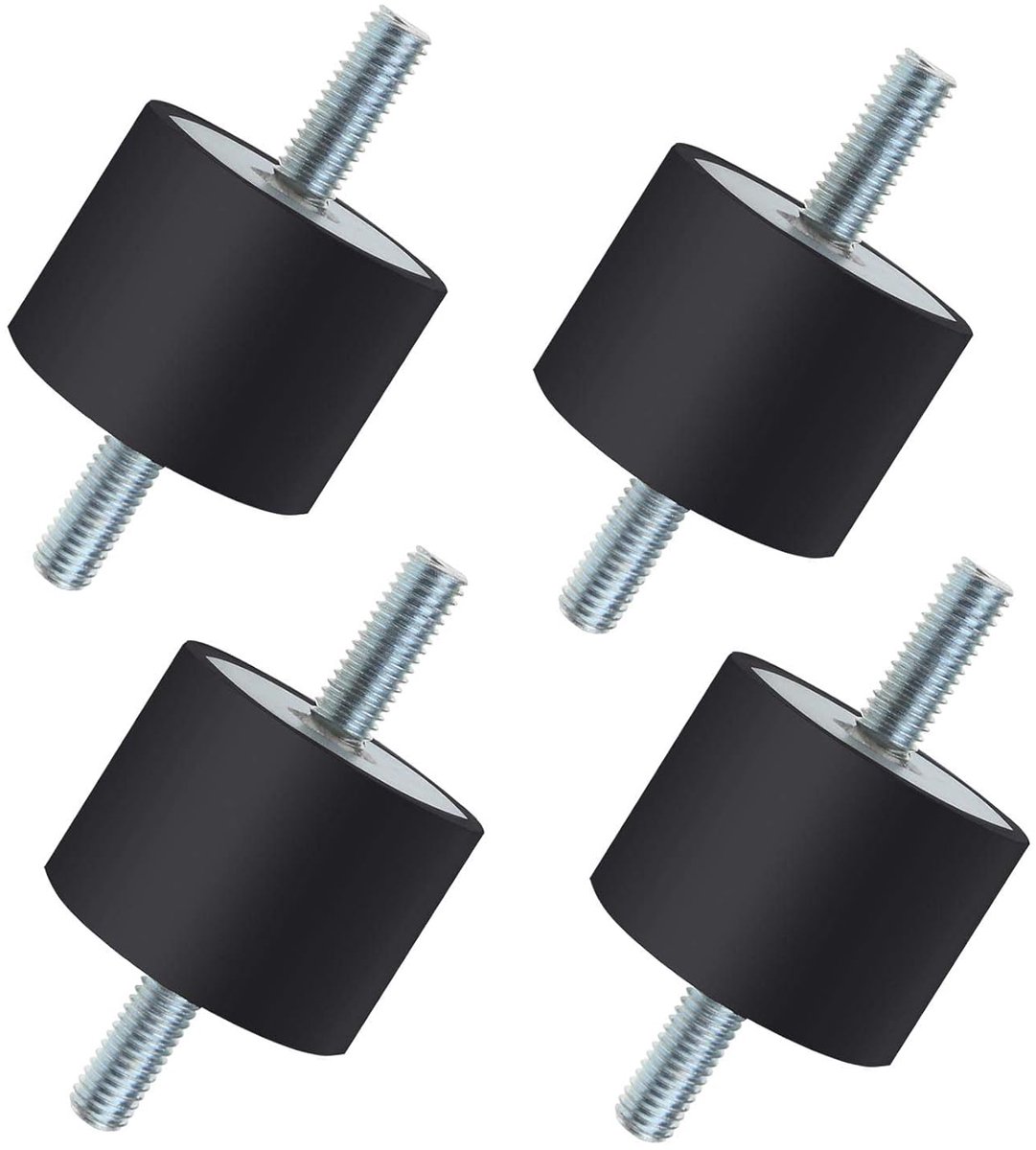 Vibratie Dempers - Trillingsisolatoren - Machine Stabilisatie - Rubber Staal Constructie - M8 40x30mm - Zwart
