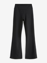 Next - Dames - Power vormgevende petite Ponte-legging met wijduitlopende pijpen - Petite - Zwart