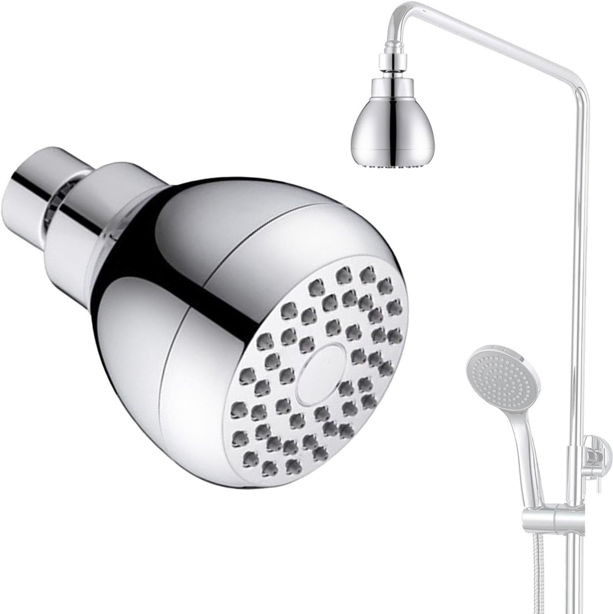 Douchekop Hogedruk - Regendouche Wandmontage - Verstelbare Hoek - Waterbesparend ABS - 3 I
