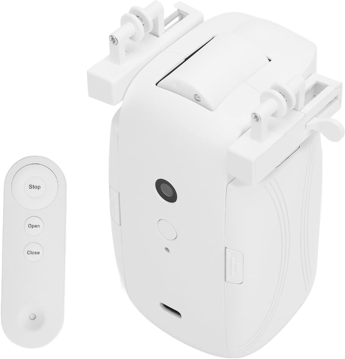 Elektrische Gordijnopener - Slimme Gordijnmotor - Automatische Bediening - Type C Opladen - 21 x 17 x 7 cm - Wit