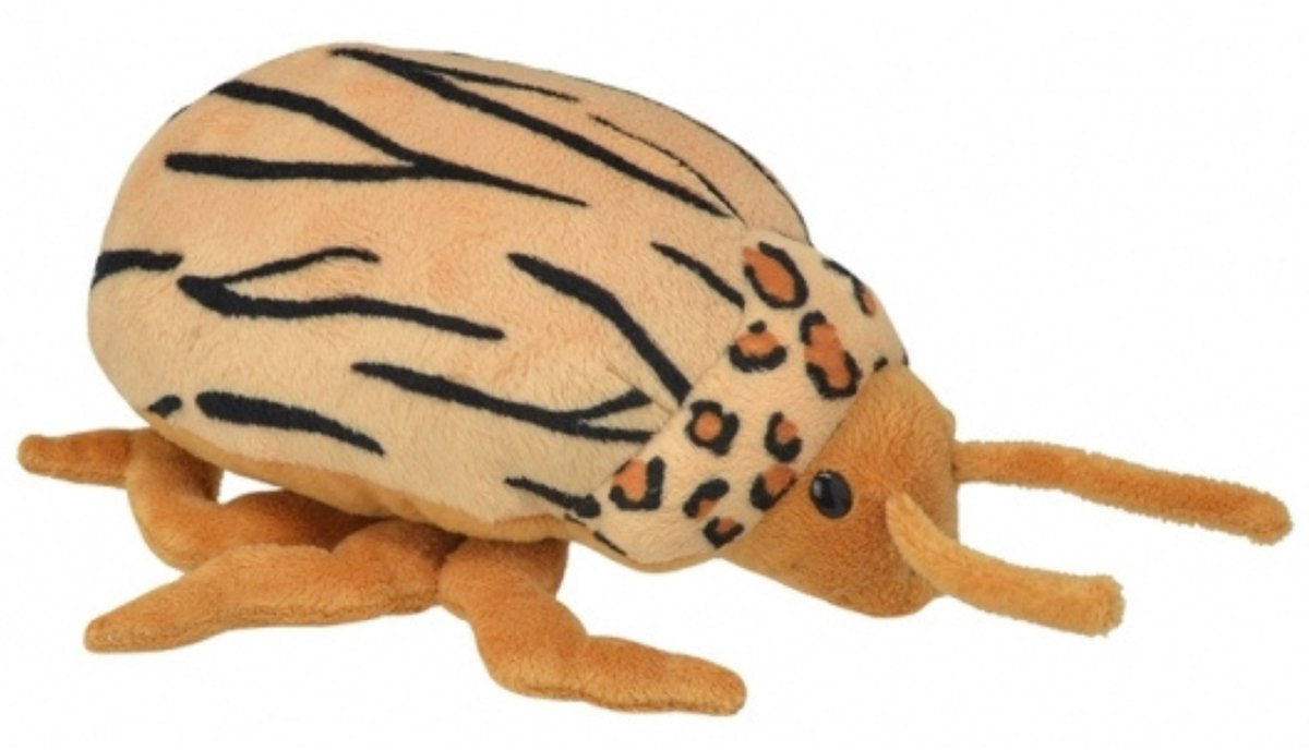 Wild Planet Kever Knuffel - bruin - 25 cm - insecten knuffeldier
