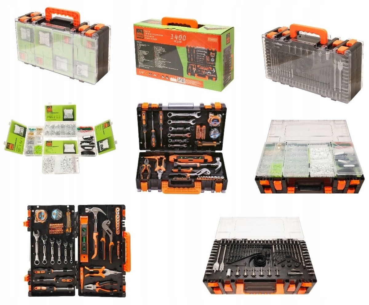 ISMA - Gereedschapskoffer - 1400 Delen - Chroom Vanadium - 6kg