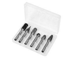 Yato YT-61729 - Metalen Freesset - 6 Stuks - Tungsten Carbide - Professioneel