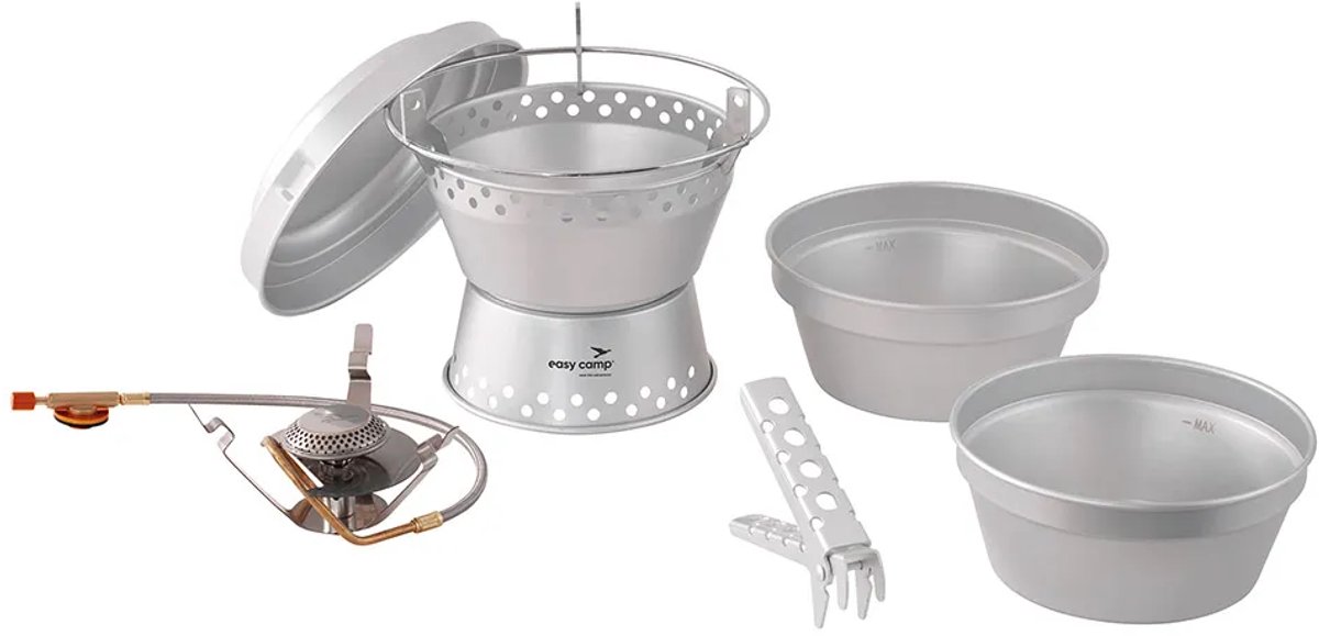 Easy Camp Storm Cooker & Stove set Campingkooktoestel en Pannenset Lichtgewicht