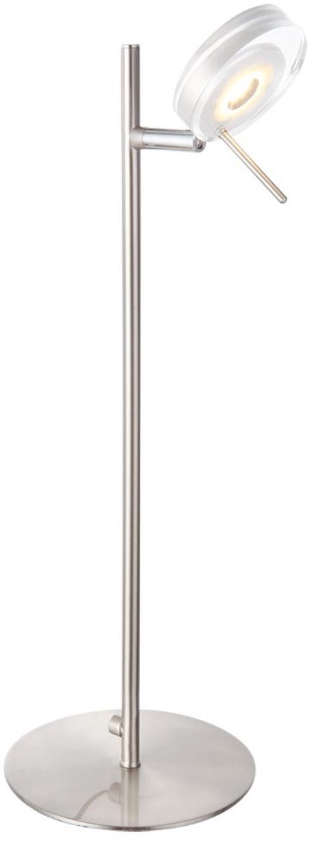 5 watt LED tafellamp binnenverlichting verlichtingsarmatuur mat nikkel Globo 56190-1T Space