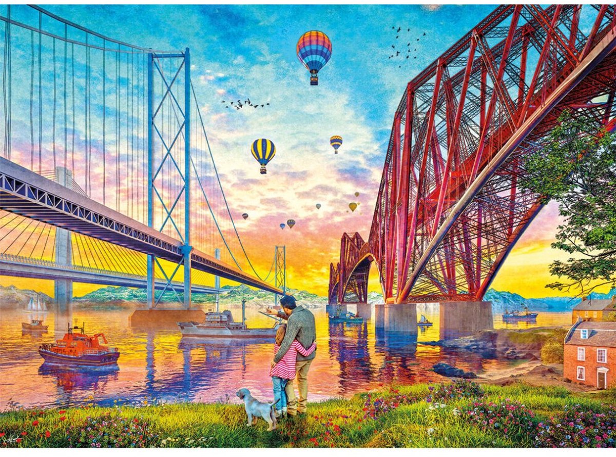 Gibsons puzzel Three Bridges Crossing (1000)