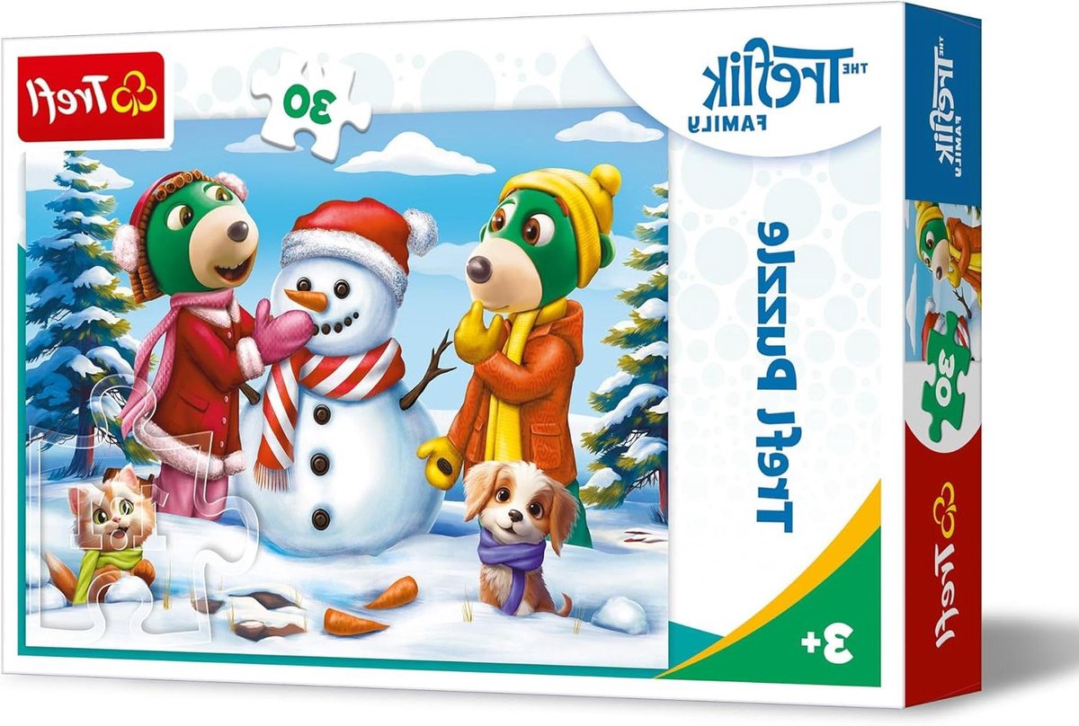Winter Puzzel - Legpuzzel 30 stukjes - Kinderspel - Levendige kleuren - 27 x 20 cm - Multicolour