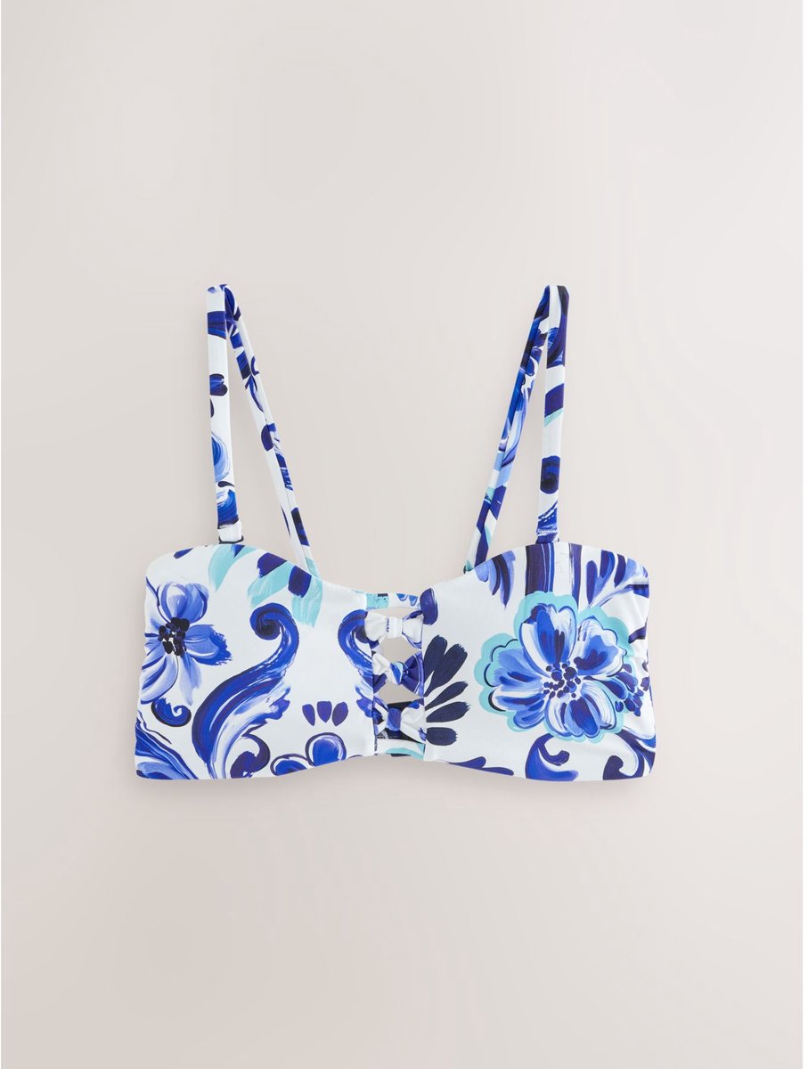 Next - Dames - Bandeau-bikinitop zonder beugel - Blauw