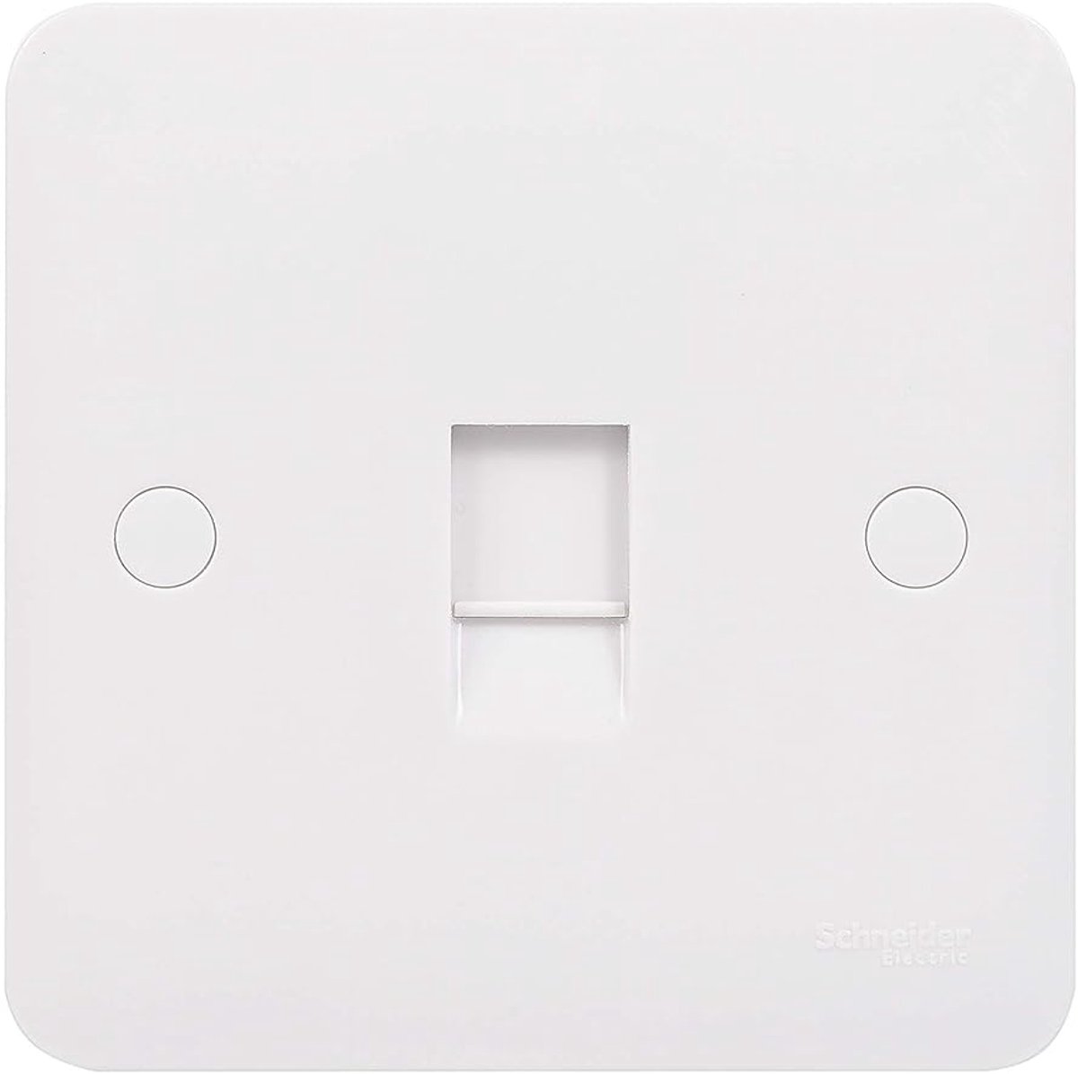 Data Aansluiting - RJ45 Poort - Netwerk Installatie - Cat-6 Standaard - 8.7x8.7x3.7cm - Wit