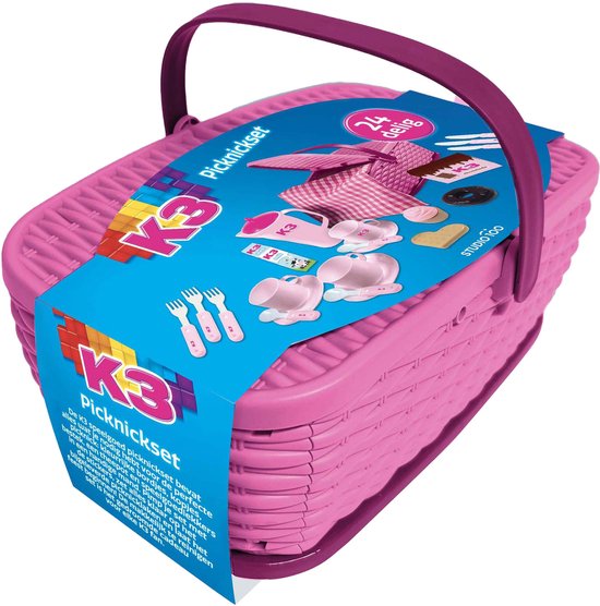 K3 - Speelgoedpicknickset - Picknickset - 24 delig