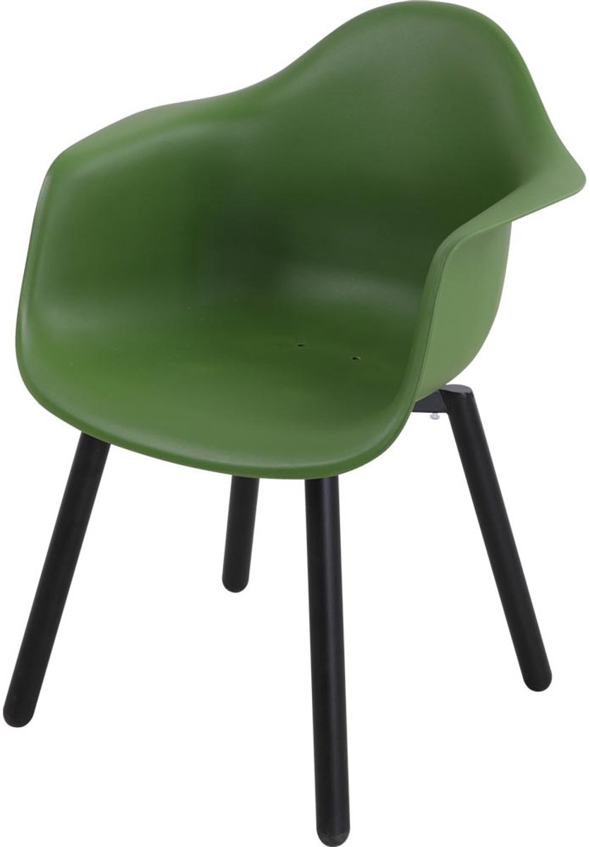 Lesli Living - Bistrostoel Montreux - Groen - 62,5x44x82,5cm - Set van 4