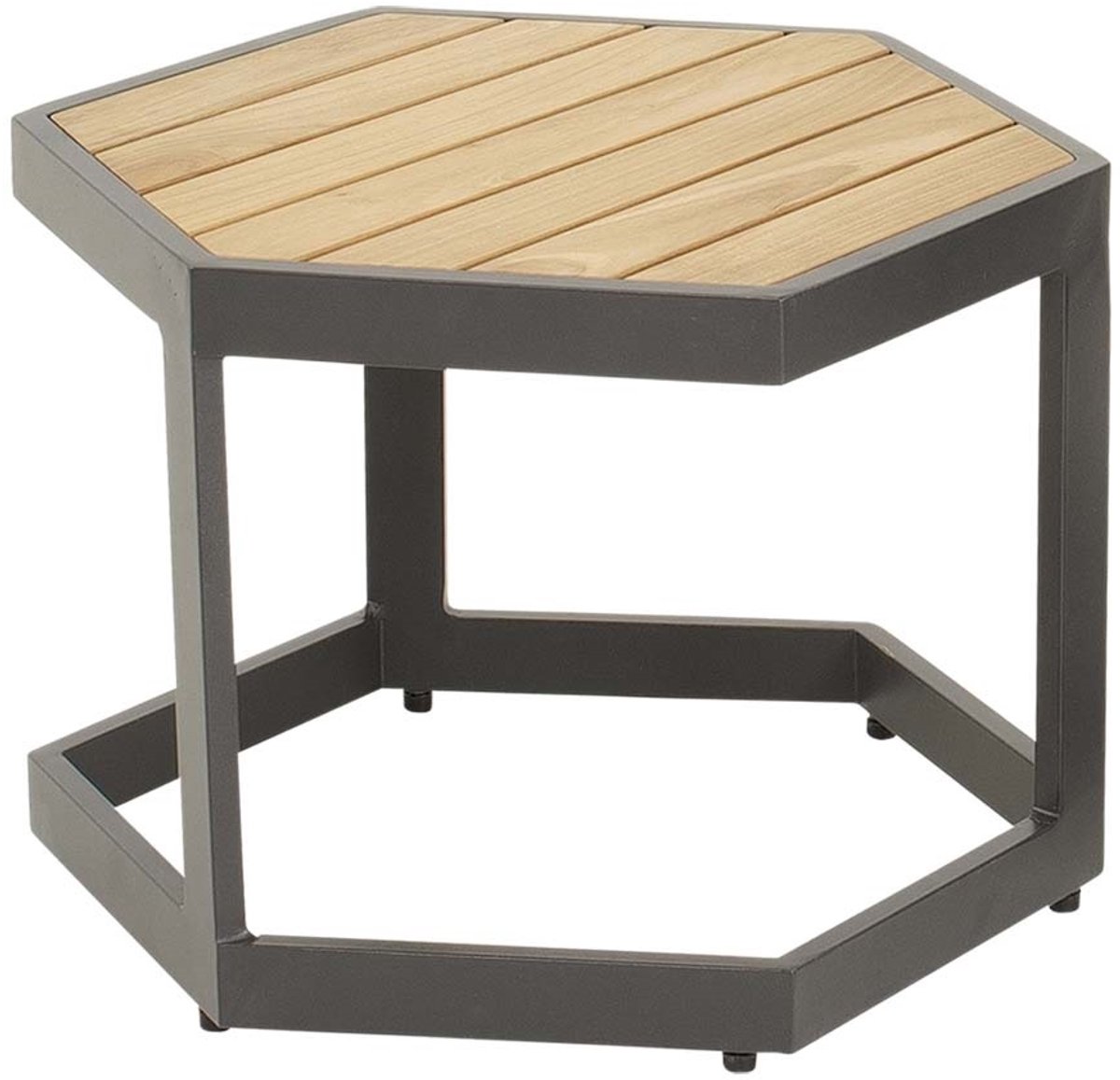 Lesli Living - Sidetable Esagono - Antraciet - 48x41,5x34cm
