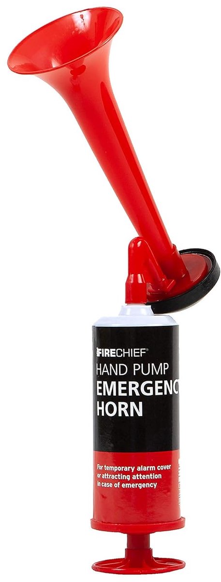 Noodhoorn - Alarm Hoorn - Noodsituaties - Handmatige Pomp Actie - 226 x 162 x 63 cm