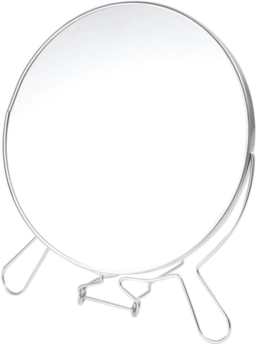 Cosmetische Spiegel - Make-up Spiegel Set - Tafel Decoratie - Verstelbare Hoek - 19.5 cm Rond - Metaal