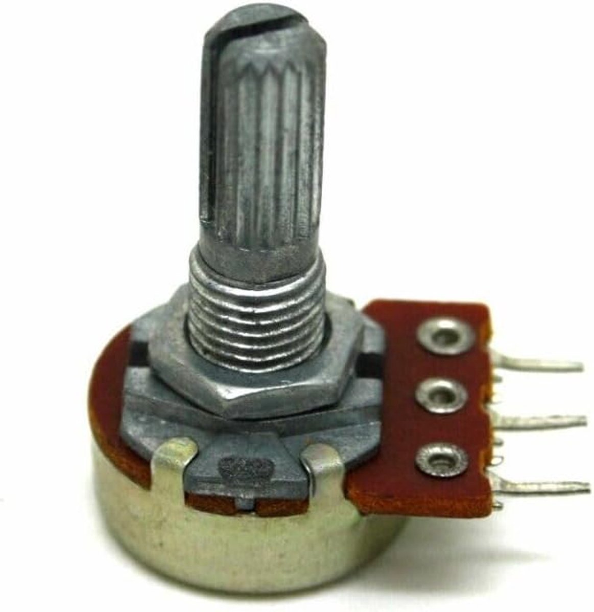 Lineaire Potentiometer - Variabele Weerstand - Elektronische Projecten - 100K Weerstandswaarde - 17mm Basis 29mm Hoog