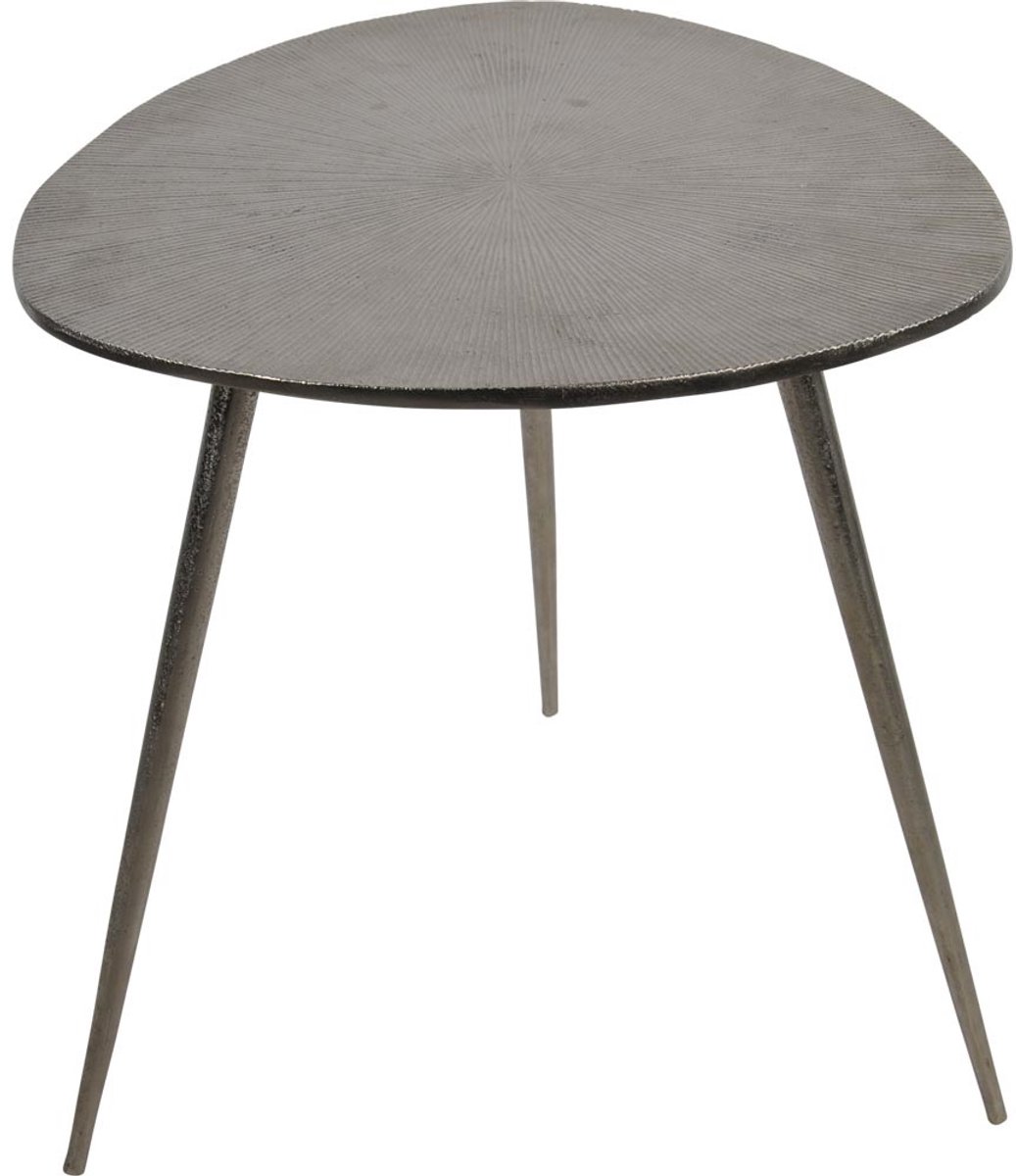 Lesli Living - Tuintafel Shine - Zilver - 47x47,5x51cm