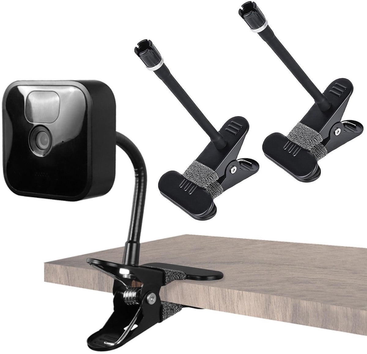 Allecto - Flexibele Camera Houder - Camera Bevestiging - Stevige Klem - Zwart - Geschikt voor Blink XT/XT2 en Blink Mini - Ideaal voor Buiten en Bi...