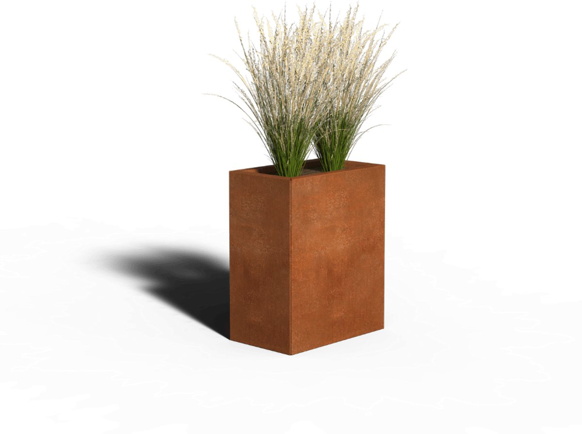 Cortenstaal Plantenbak Rechthoek | 50 x 30 x 40 | Zonder bodem