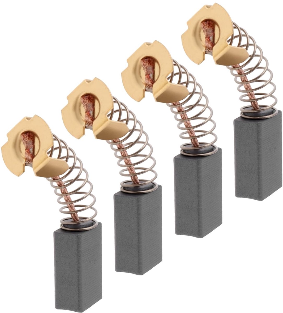 Allecto - Carbon Motorborstels - 4 Stuks - Compatibel met verschillende modellen - 6x10x15mm - Hoogwaardige motoronderdelen - Ideaal voor gereedsch...