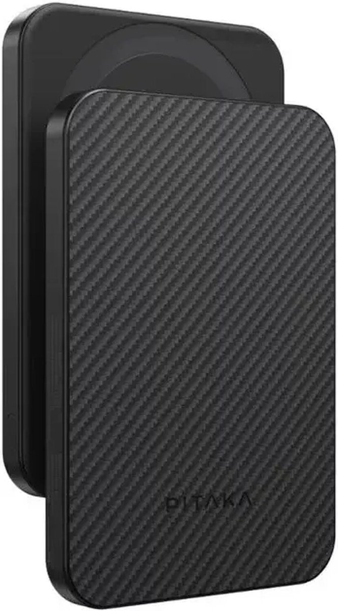 Pitaka Power Bank Qi2, Zwart/Grijs