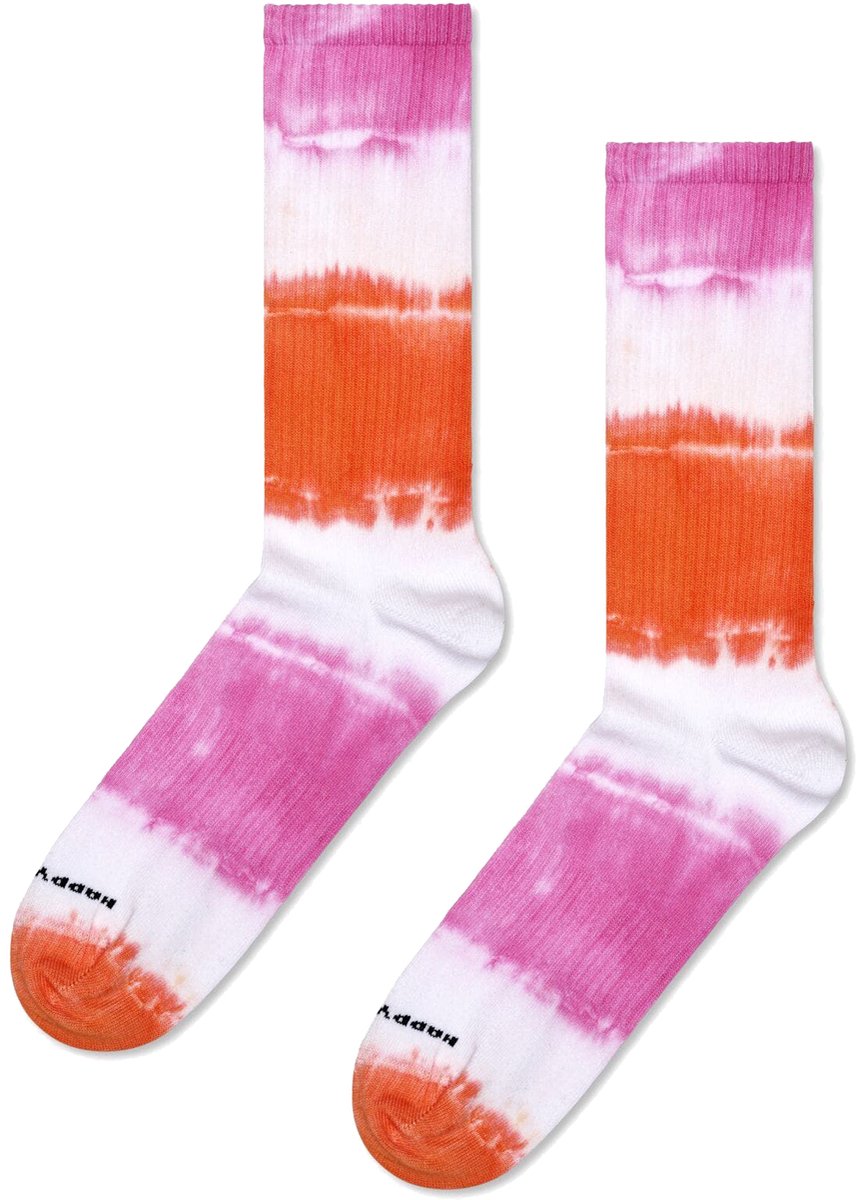 Happy Socks Dip Dye Sneaker Sock - unisex sokken - wit - Unisex - Maat: 36 - 40